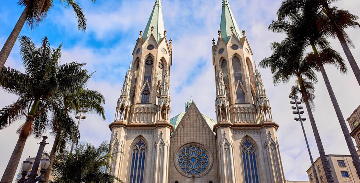 Se Cathedral in Se Square in Sao Paulo