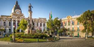 Central La Paz Square and buildings