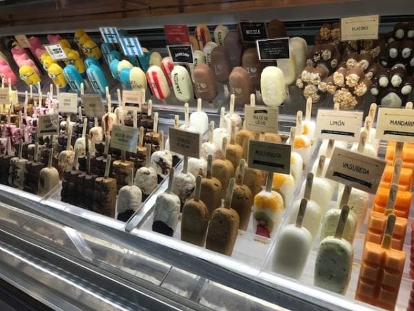 Favorite restaurants in Buenos Aires: different icecream options at Lucciano’s and Rapa Nui