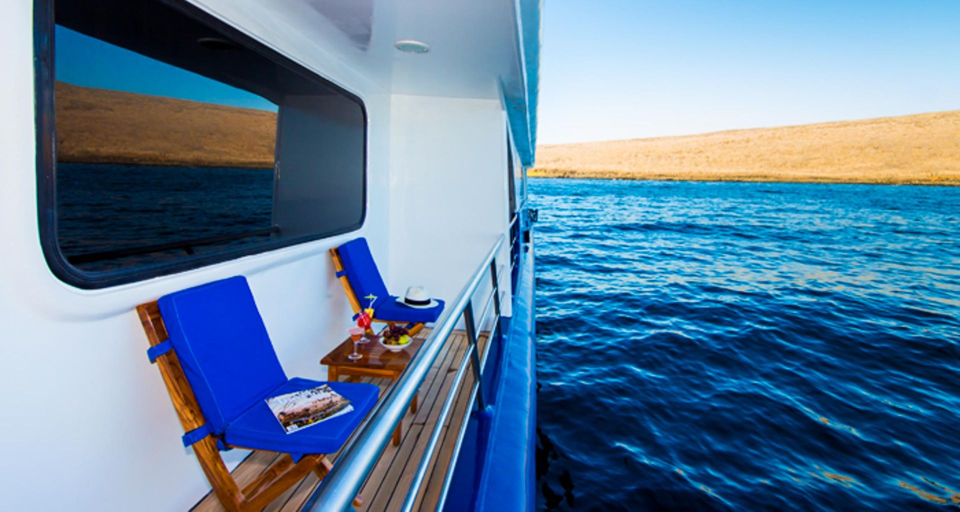 Balcony of Ocean Spray cruise ship