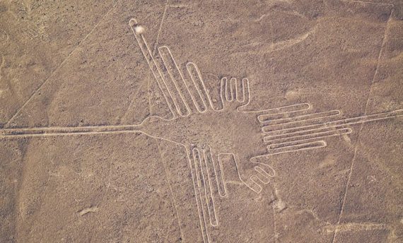 aerial view of nazca lines