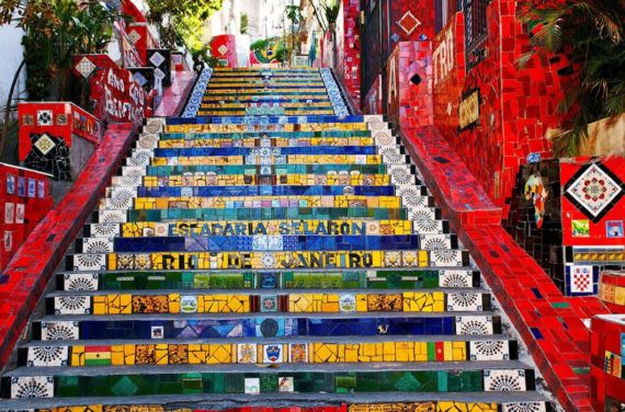 the Saleron tiled steps in Rio