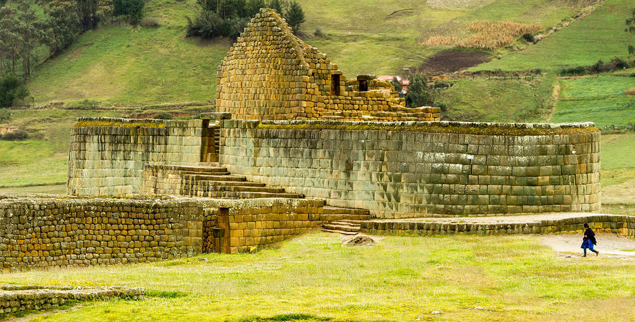 ancient ruins and home