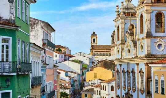 View of Salvador historic street