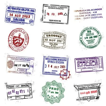 visa stamps
