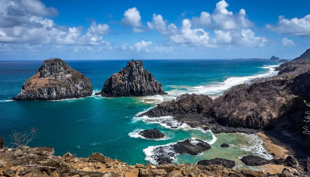 Rock formations in Fernando de Noronha