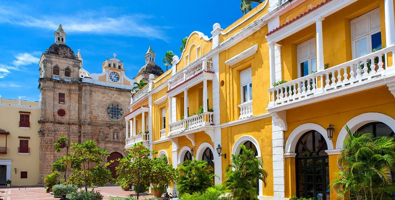 Cartagena square and church