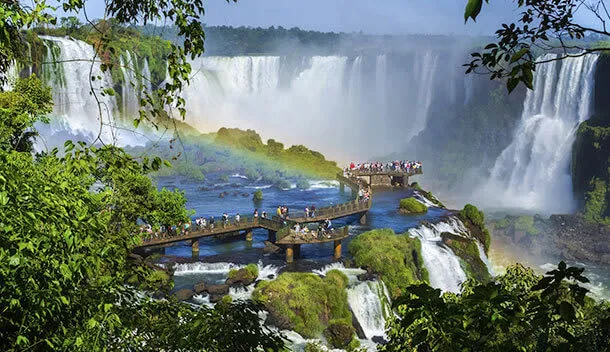 View of Iguazu Falls from the Brazilian side