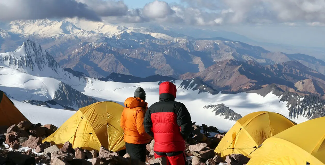 climbers atop mountain