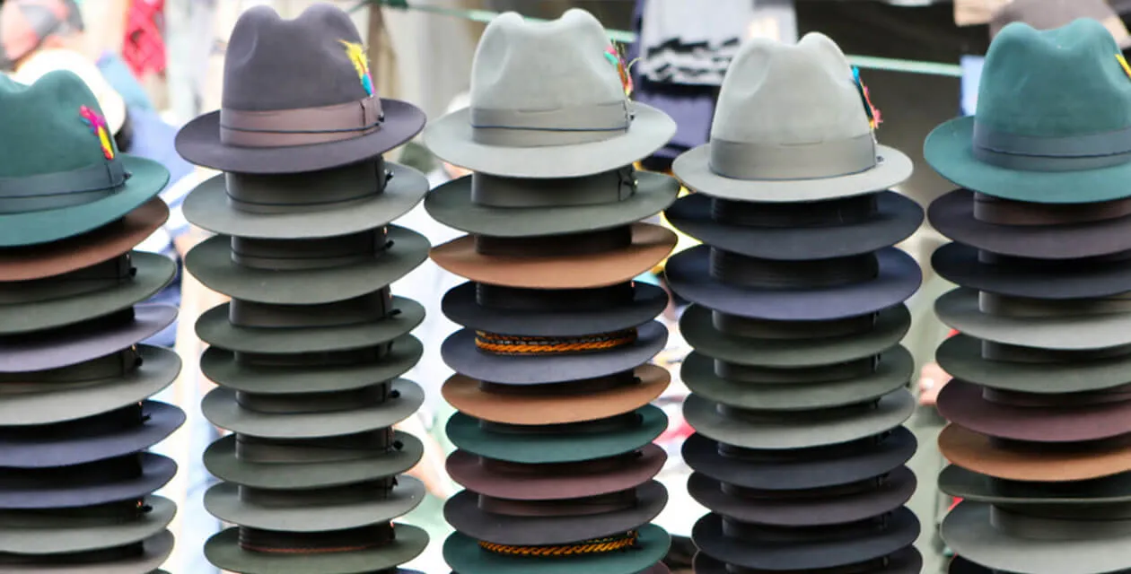 panama hats stacked 