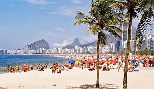 up close view of copacabana