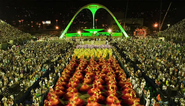 view of the rio carnival parade