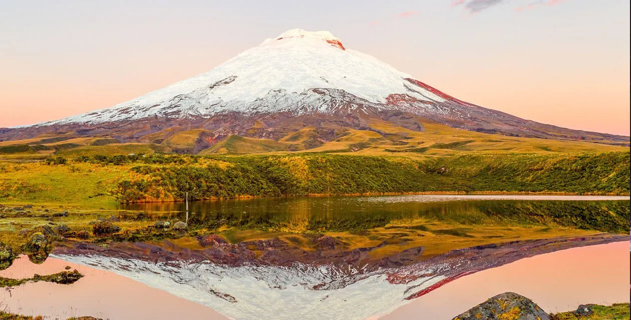 Cotopaxi mountain in ecuador