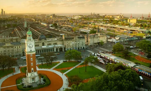 aerial view of buenos aires