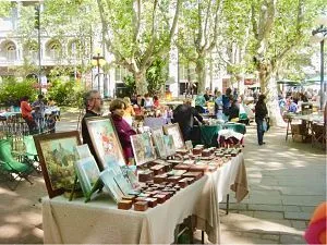 Tristan Narvaja street market in Montevideo