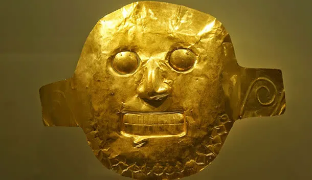 gold artifact in the museum