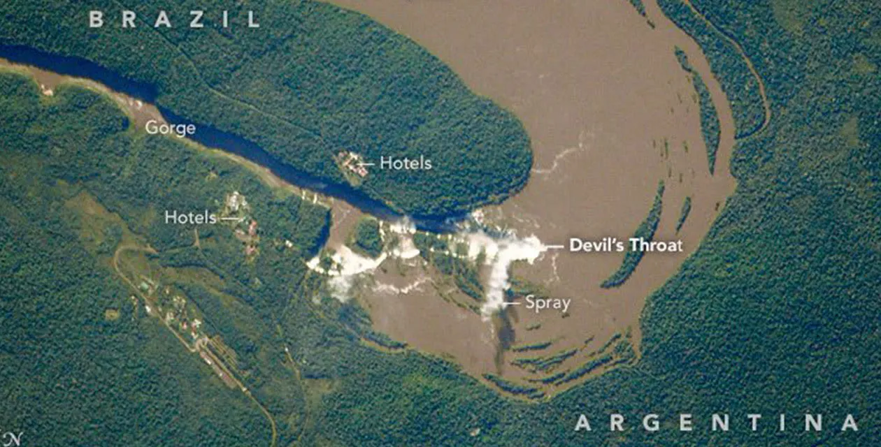 a map of iguazu area