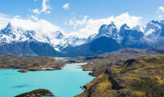 National park of Patagonia and lake