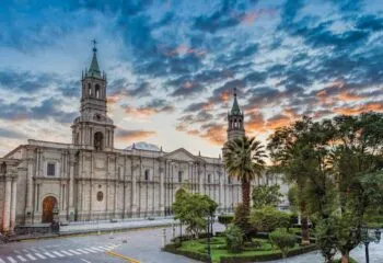 Sunset in Arequipa Peru