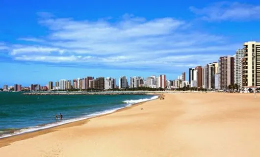 Fortaleza beach and downtown