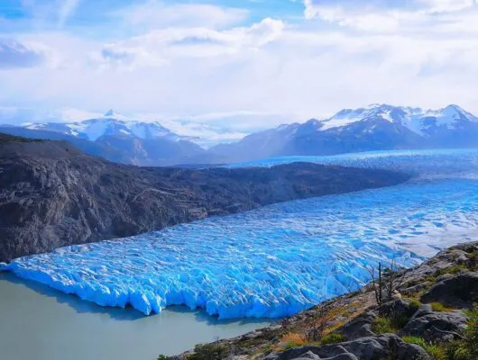 Aerial view of Grey Glacier