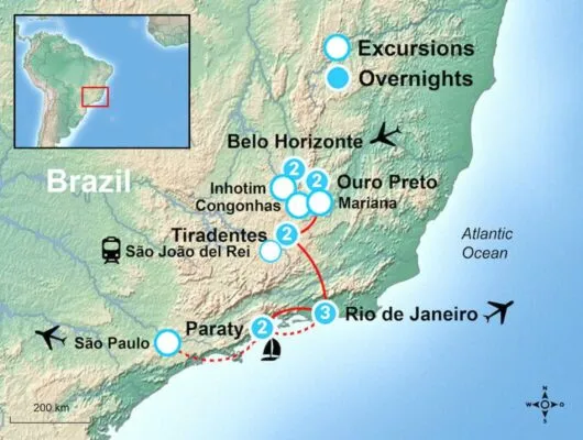 Colonial Gems Tour Map