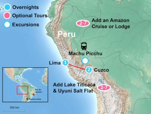 Classic Lima Map Tour