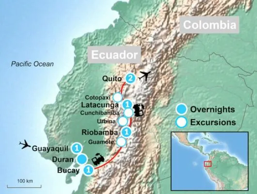 Tour Map of Guayaquil
