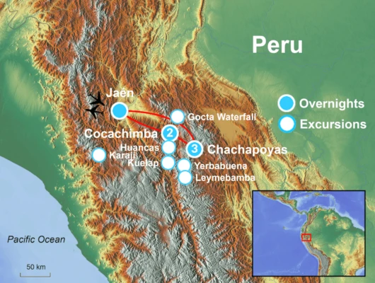 Land of Mysteries Tour Map