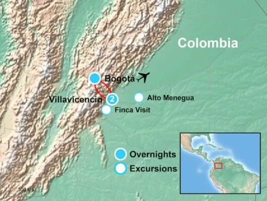 Colombia Amazon Map