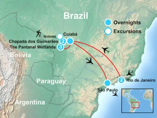 Map of the Pantanal