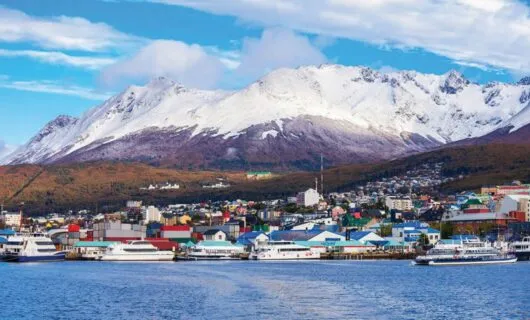 boats docked at Ushuaia