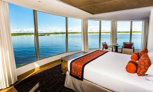 Bedroom of Amazon Delfin Cruise ship