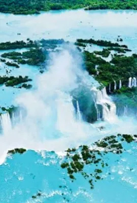 Aerial view of Iguazu Falls