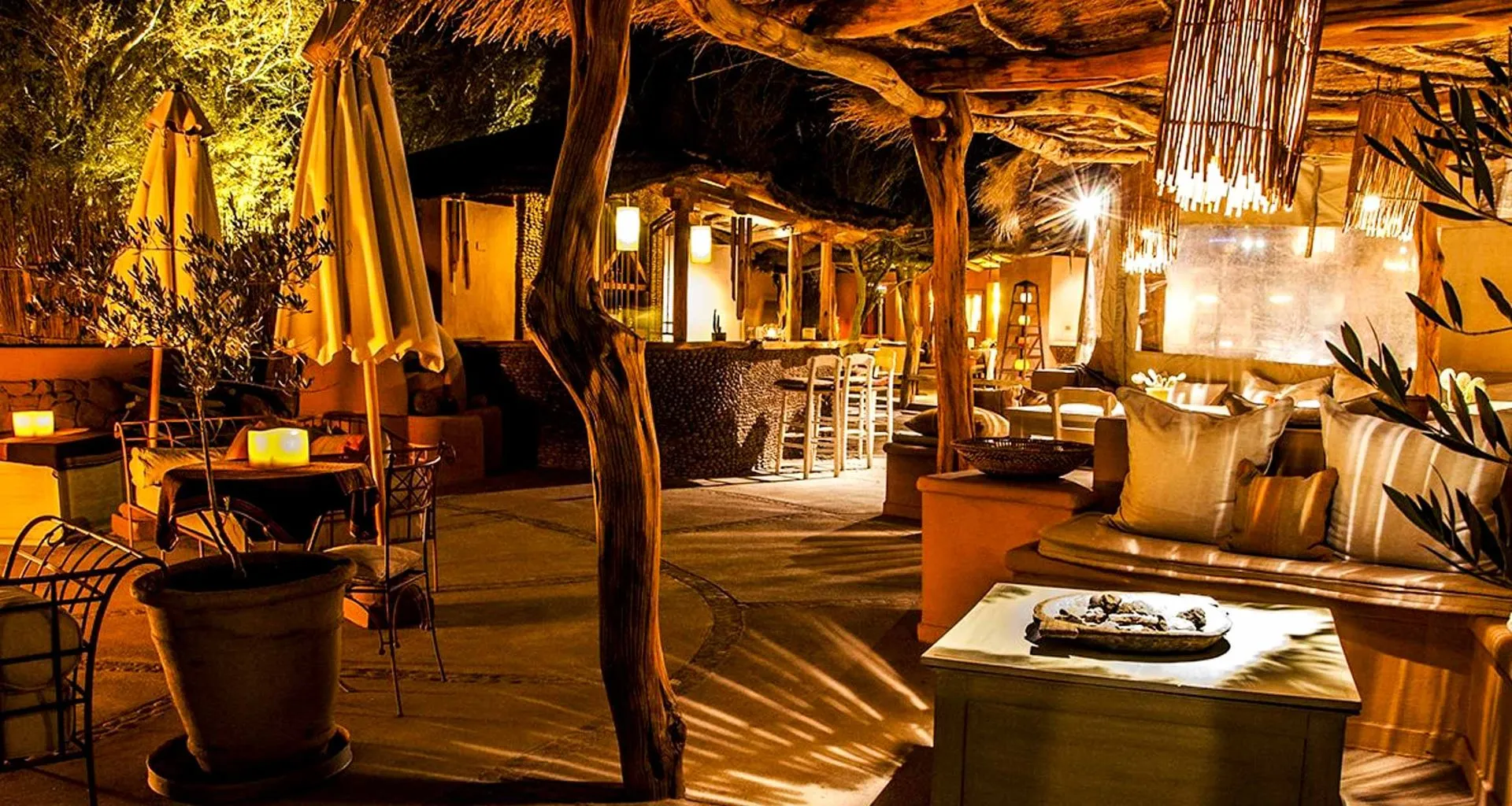 Lounge area of Awasi Atacama Lodge