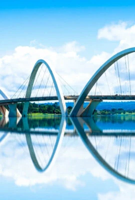 Famous bridge in Brasilia City