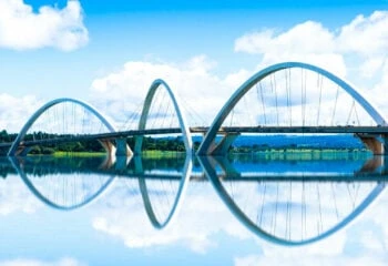 Famous bridge in Brasilia City