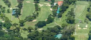 Aerial view of a golf course in Brazil