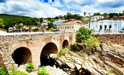 Stone bridge in Brazil town