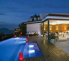 pool and open dining area at a pousada in brazil
