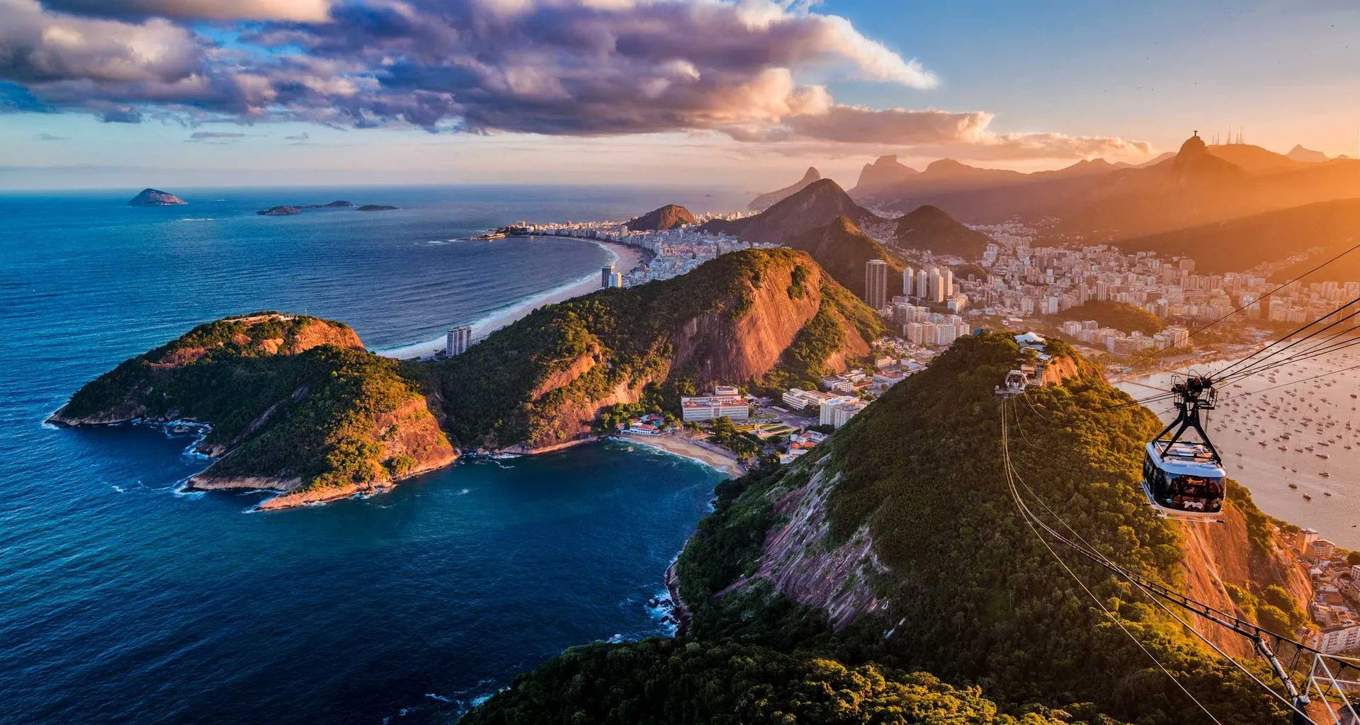 Cable car over Rio de Janeiro, Brazil