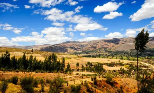 Cajamarca Valley in Peru