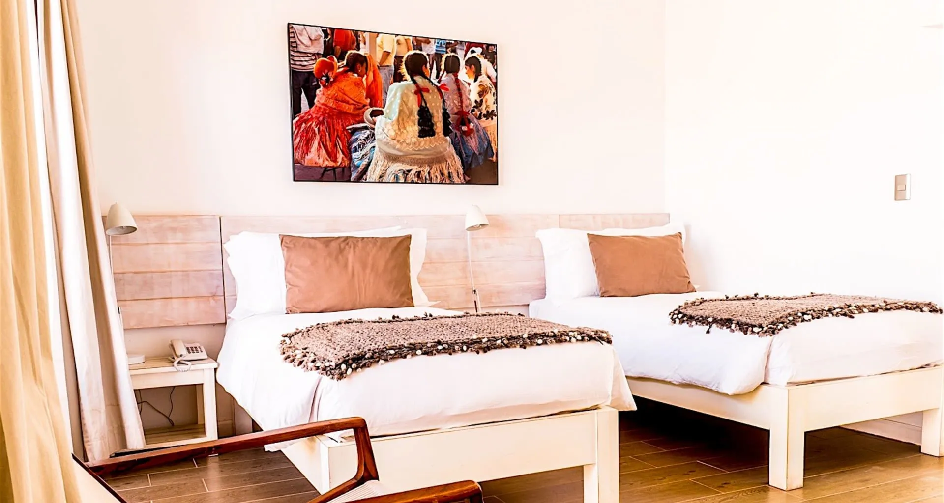 Double bedroom at Casa Atacama