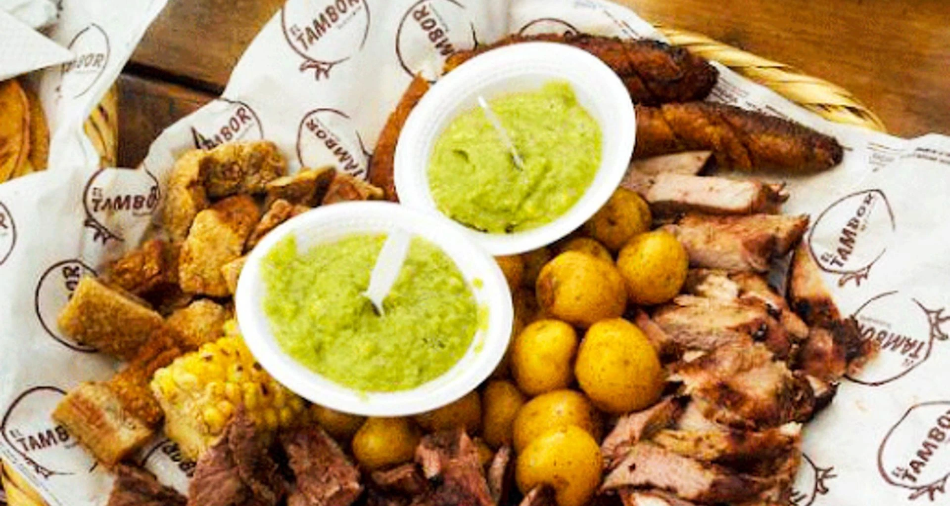 Close up of chorizo meal