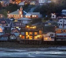 stilt houses on the water