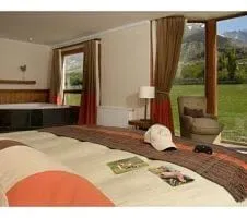 hotel bedroom and view