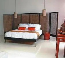 bedroom and seating area at hotel