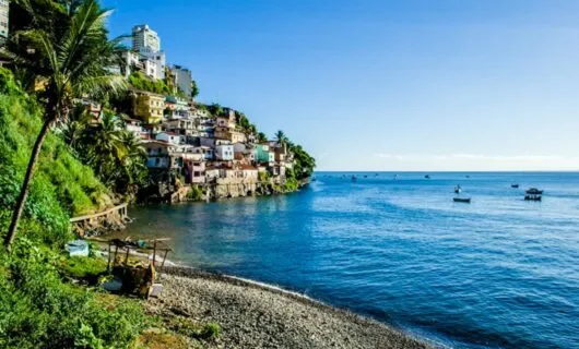 Coastal town of Gamboa, Brazil