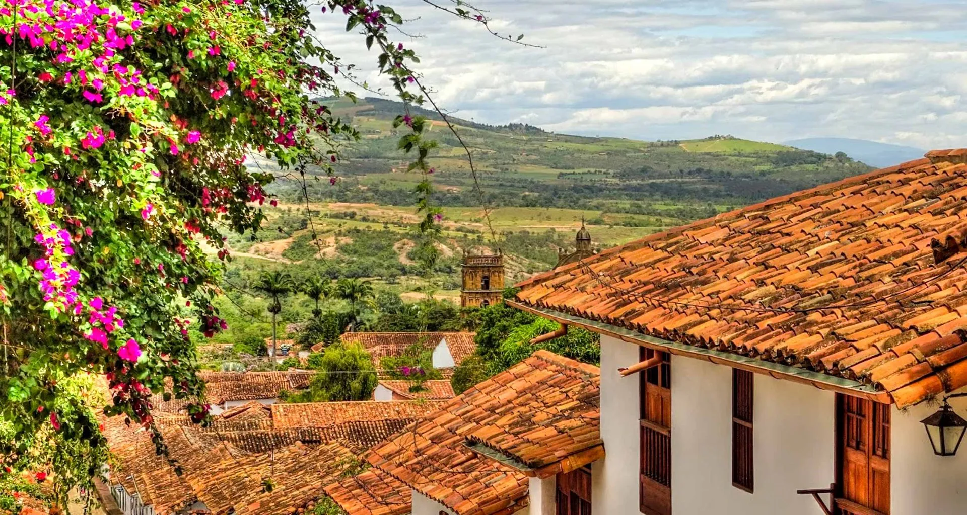 Roofline of Colombia town