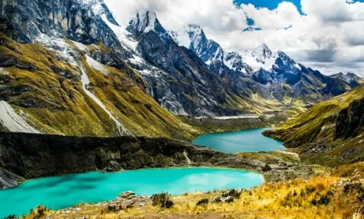 Cordillera lake in Peru